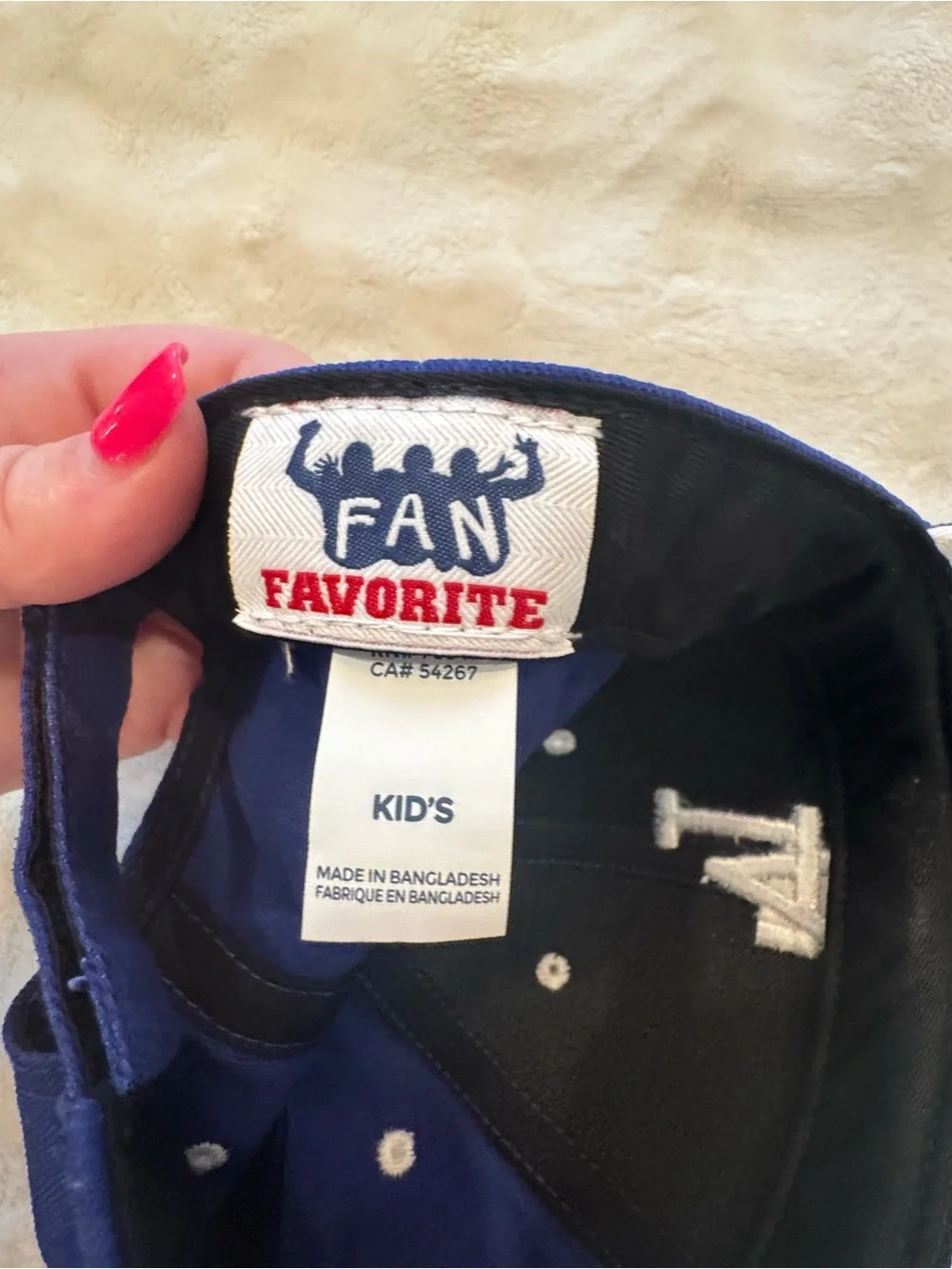Kid’s Adjustable Los Angeles Dodgers Baseball Cap
